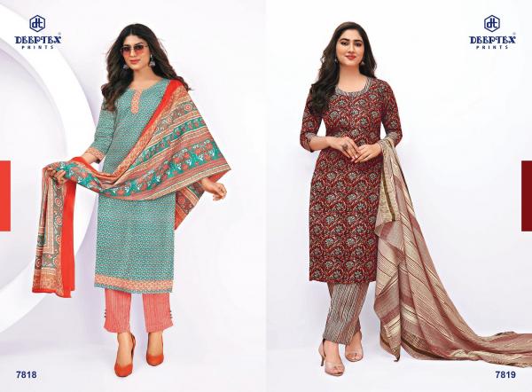 Deeptex Miss India Vol-78cotton Designer Dress Material